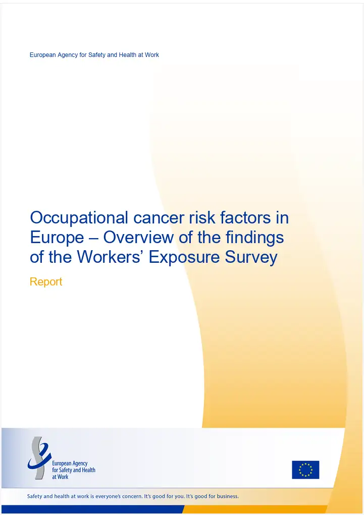 Occupational cancer risk factors in Europe – Overview of the findings of the Workers’ Exposure Survey 